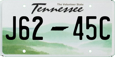 TN license plate J6245C