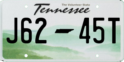 TN license plate J6245T