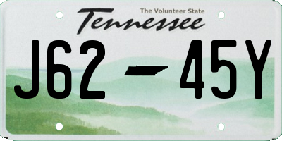 TN license plate J6245Y