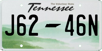 TN license plate J6246N