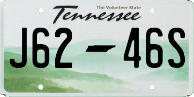 TN license plate J6246S