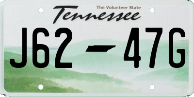 TN license plate J6247G