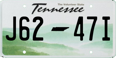 TN license plate J6247I