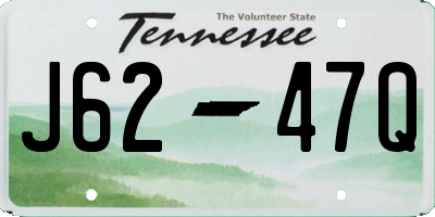 TN license plate J6247Q