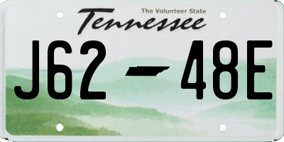 TN license plate J6248E