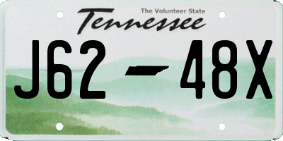 TN license plate J6248X