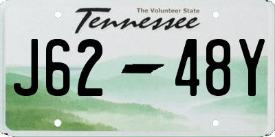 TN license plate J6248Y
