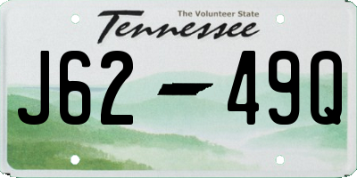 TN license plate J6249Q
