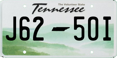 TN license plate J6250I
