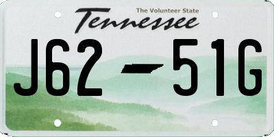 TN license plate J6251G