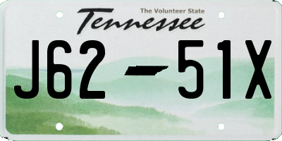 TN license plate J6251X