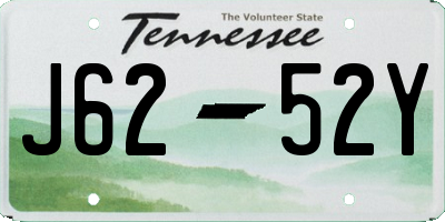 TN license plate J6252Y