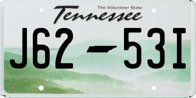 TN license plate J6253I
