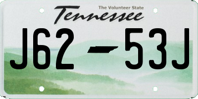 TN license plate J6253J