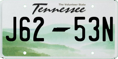 TN license plate J6253N