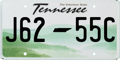 TN license plate J6255C