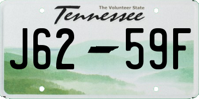 TN license plate J6259F