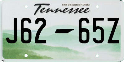TN license plate J6265Z