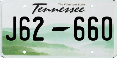 TN license plate J6266O