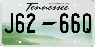 TN license plate J6266Q