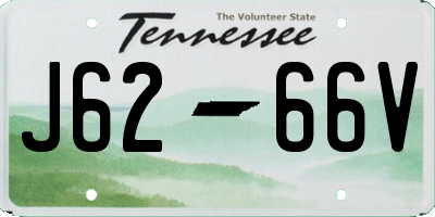 TN license plate J6266V