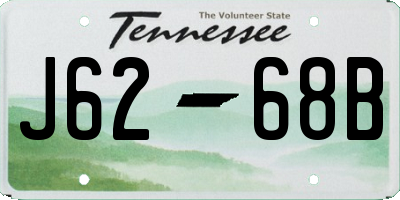 TN license plate J6268B