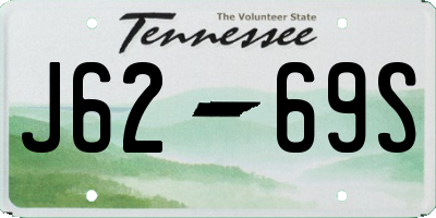 TN license plate J6269S