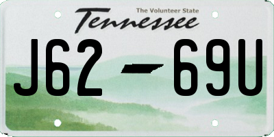 TN license plate J6269U