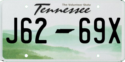 TN license plate J6269X