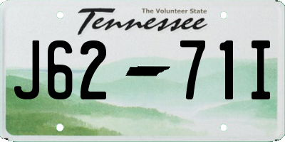 TN license plate J6271I
