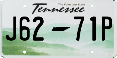 TN license plate J6271P