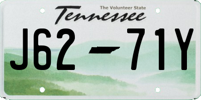TN license plate J6271Y