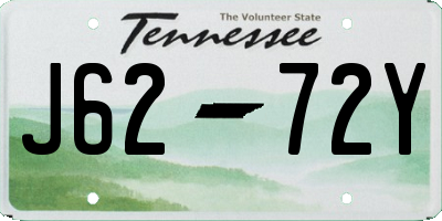 TN license plate J6272Y
