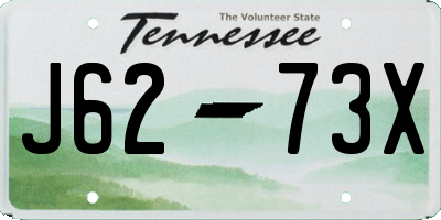 TN license plate J6273X