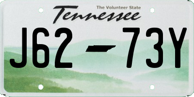 TN license plate J6273Y