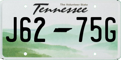TN license plate J6275G
