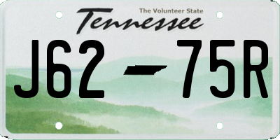 TN license plate J6275R