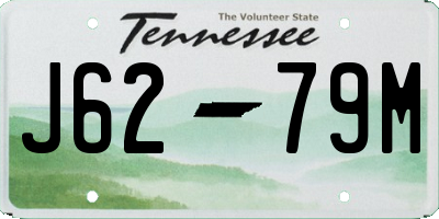 TN license plate J6279M