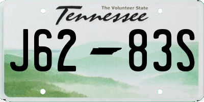 TN license plate J6283S