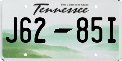 TN license plate J6285I