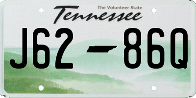 TN license plate J6286Q