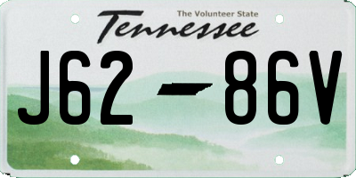 TN license plate J6286V