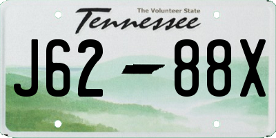TN license plate J6288X