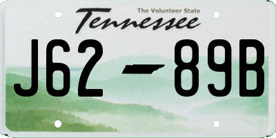 TN license plate J6289B