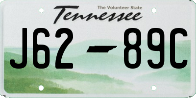 TN license plate J6289C