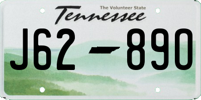TN license plate J6289O