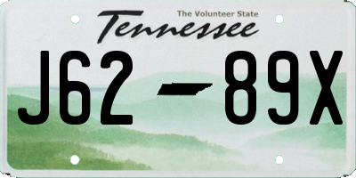 TN license plate J6289X