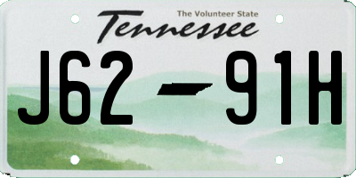 TN license plate J6291H