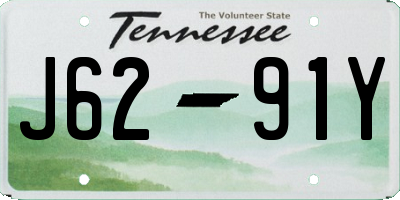 TN license plate J6291Y