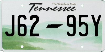 TN license plate J6295Y